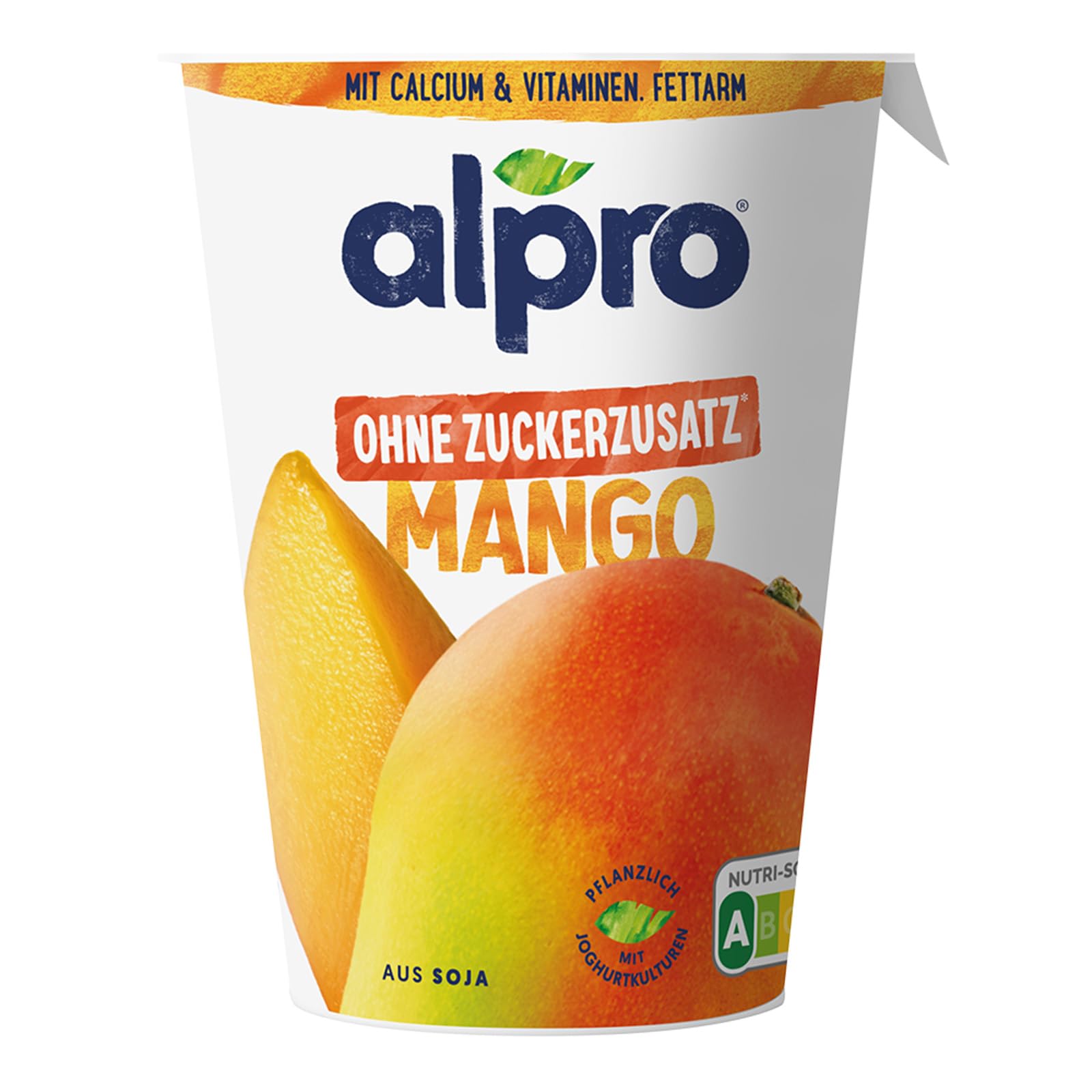 alpro-soja-joghurtalternative-mango-ohne-zucker-400g image 1