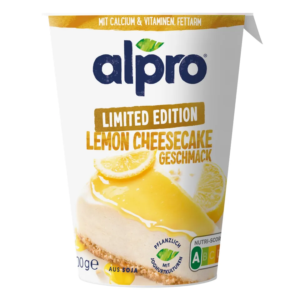 alpro-soja-joghurtalternative-lemon-cheesecake-joghurt-400g-laktosefrei image 1