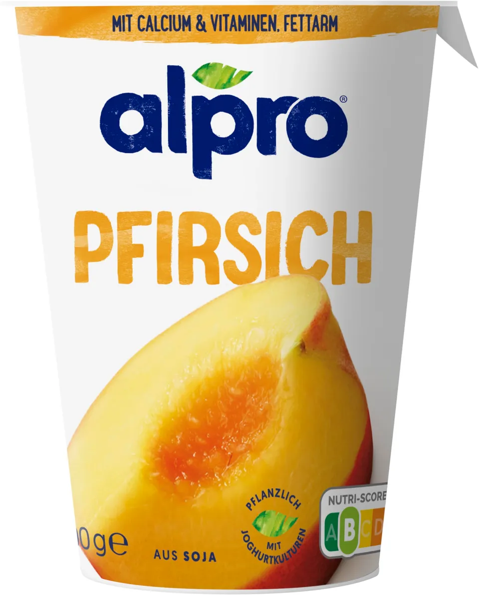 alpro-soja-joghurtalternative-pfirsich-400-g-vegan-proteinreich image 1