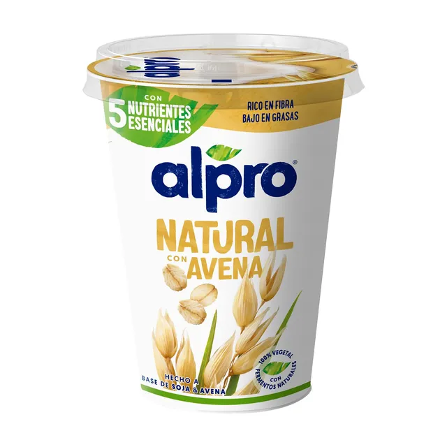 alpro-soja-joghurtalternative-natur-mit-hafer-400g-zuckerarm image 1