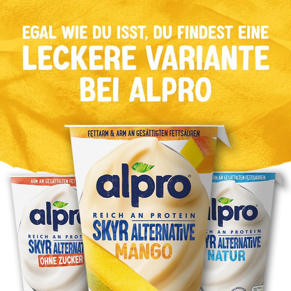 alpro-skyr-style-mango-sojajoghurt-400g-vegan-proteinreich image 8