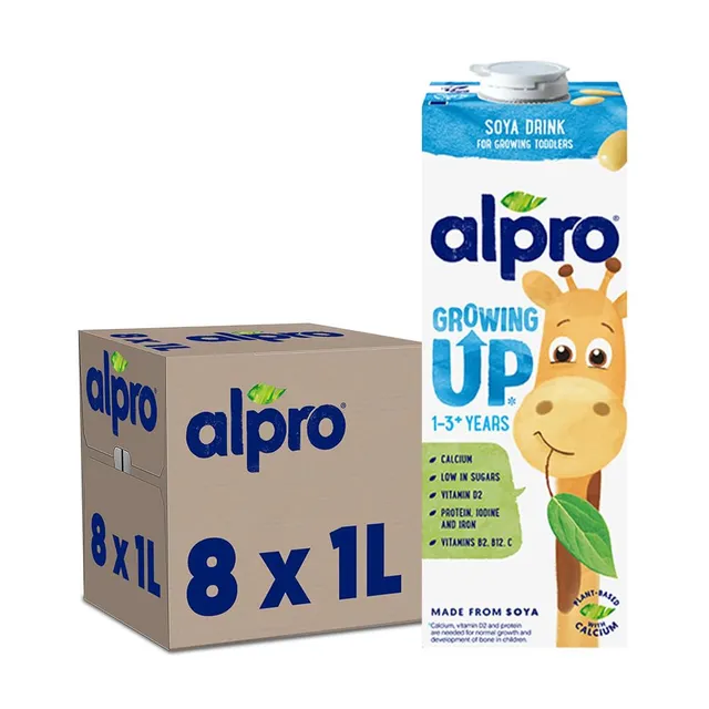alpro-kindersojadrink-growing-up-soja-8x1l image 1